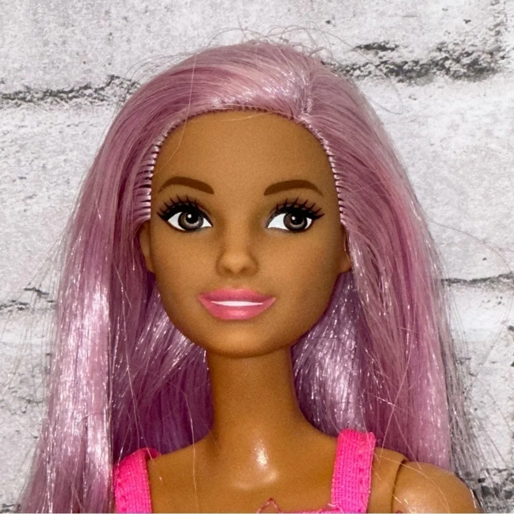 Barbie POP STAR YOU CAN BE Doll ANYTHING 2018 Purple Hair Headphones Restyled